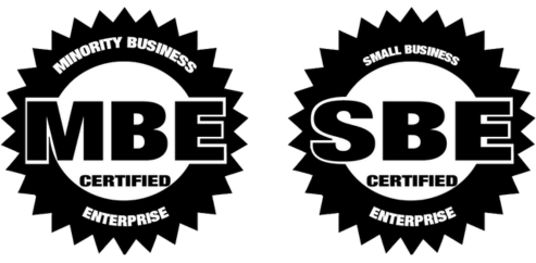 Minority Business Enterprise (MBE) and Small Business Enterprise (SBE) Certified Badges